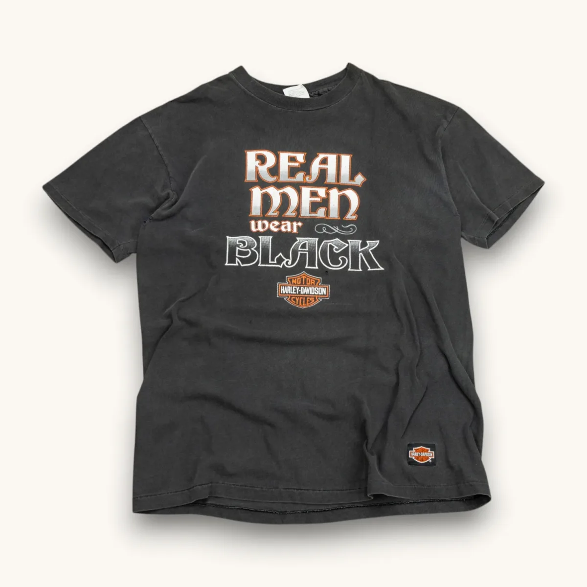 1990 Real Men Wear Black Harley Davidson alternate view
