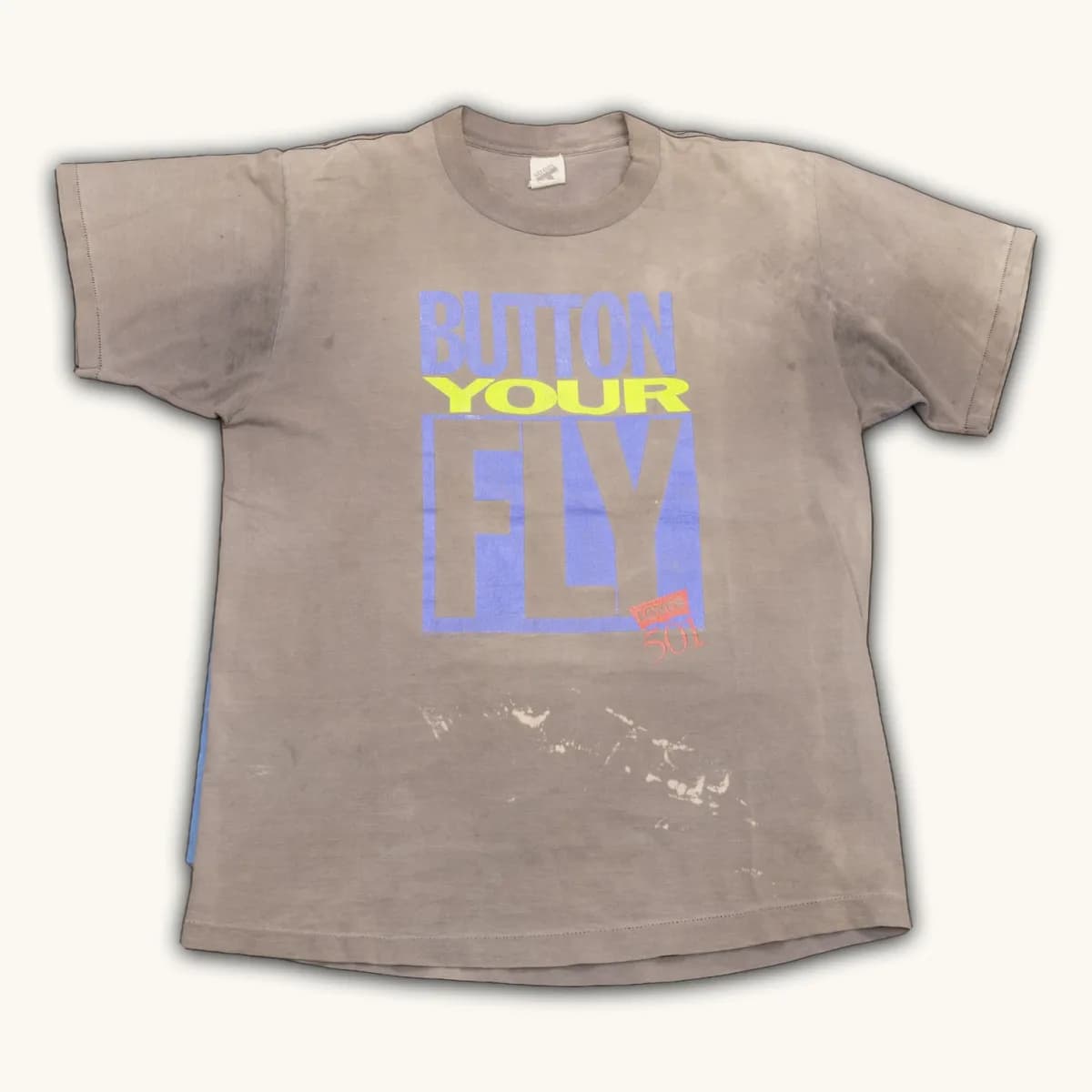 1990 Faded Levis Button Your Fly 501