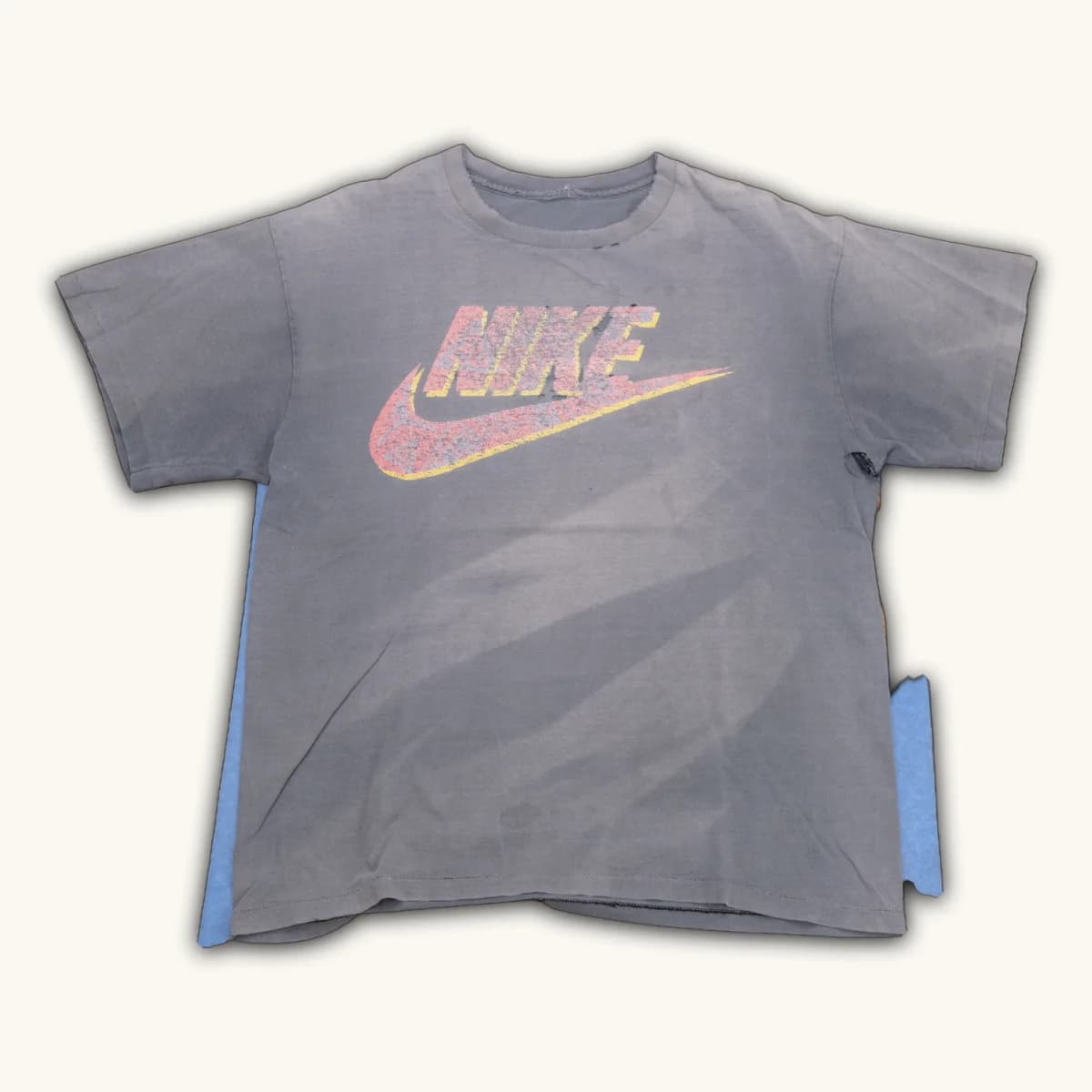 90s Distressed and Faded Nike Check